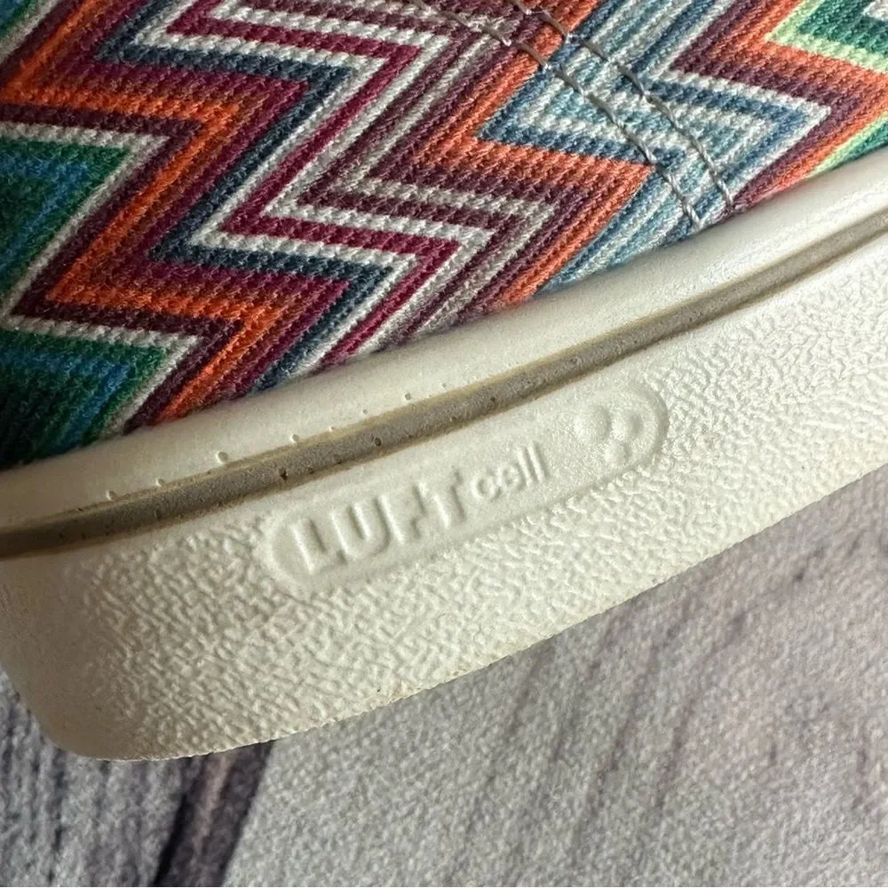 Keen Elsa Lite Women Sz‎ 7 Chevron Plaza Taupe Low Shoes Sneakers Colorful